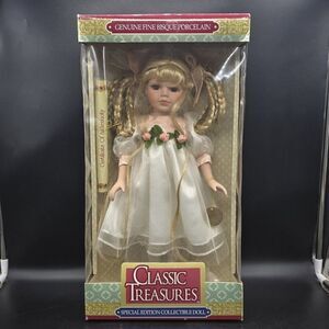 Classic Treasures Special Edition Collectible Porcelain Doll Blonde New